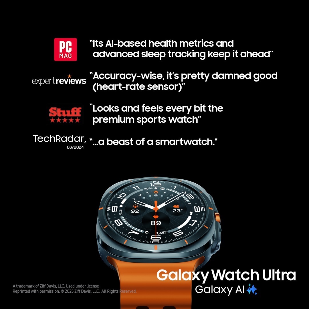Don’t just take our word for it—see what the experts have to say about our #GalaxyWatchUltra! Try it out for yourself today.