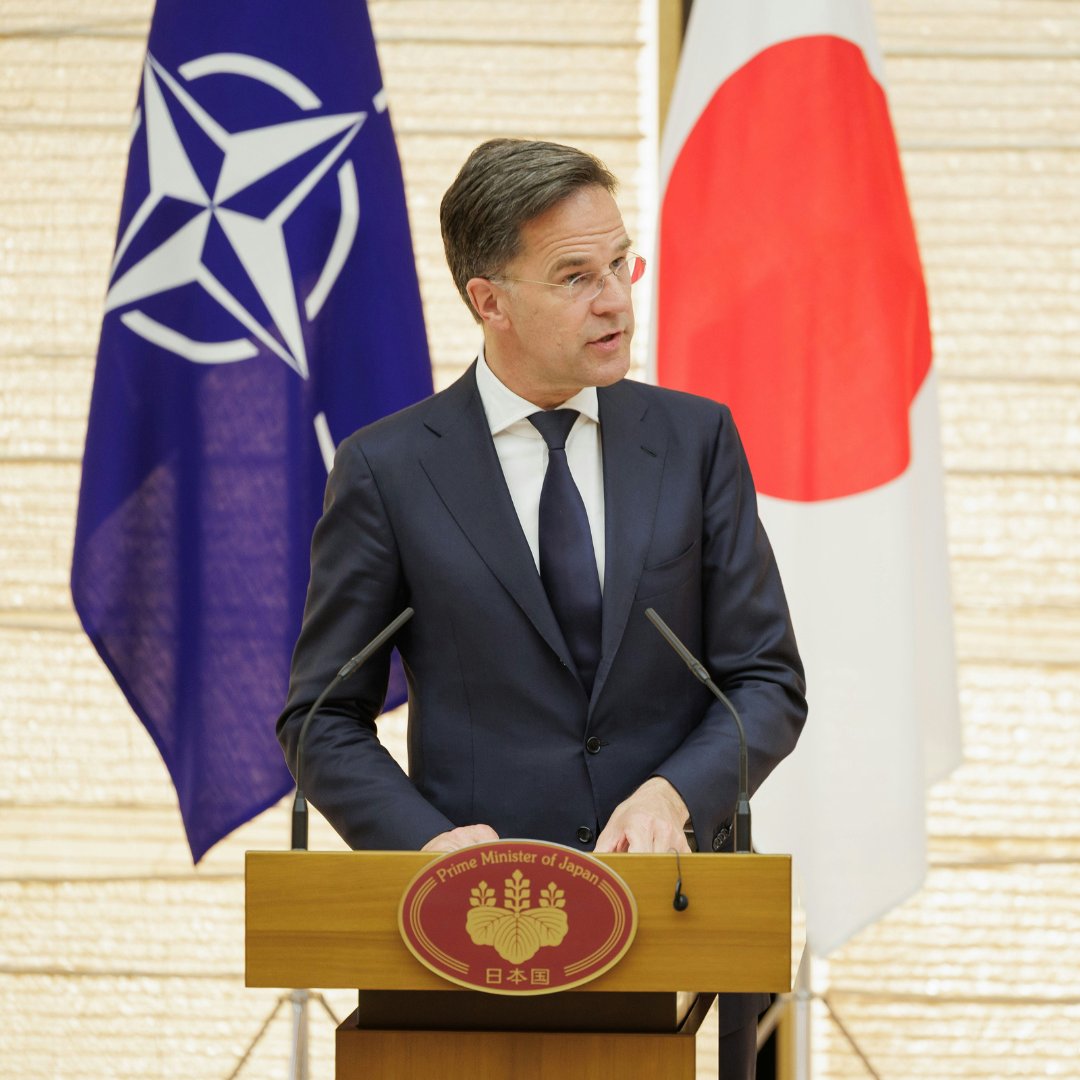 ❝NATO and Japan stand strong, to protect our values, our freedom and peace. Together, we support Ukraine.❞ — Mark Rutte Mark Rutte Tap to watch the full press conference with the Prime Minister of Japan 石破茂