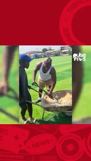 Bukom Banku and sons take over Bukom astroturf by force, start maintenance works (Video) Watch the full video on Pulse Ghana's YouTube #PulseInFive