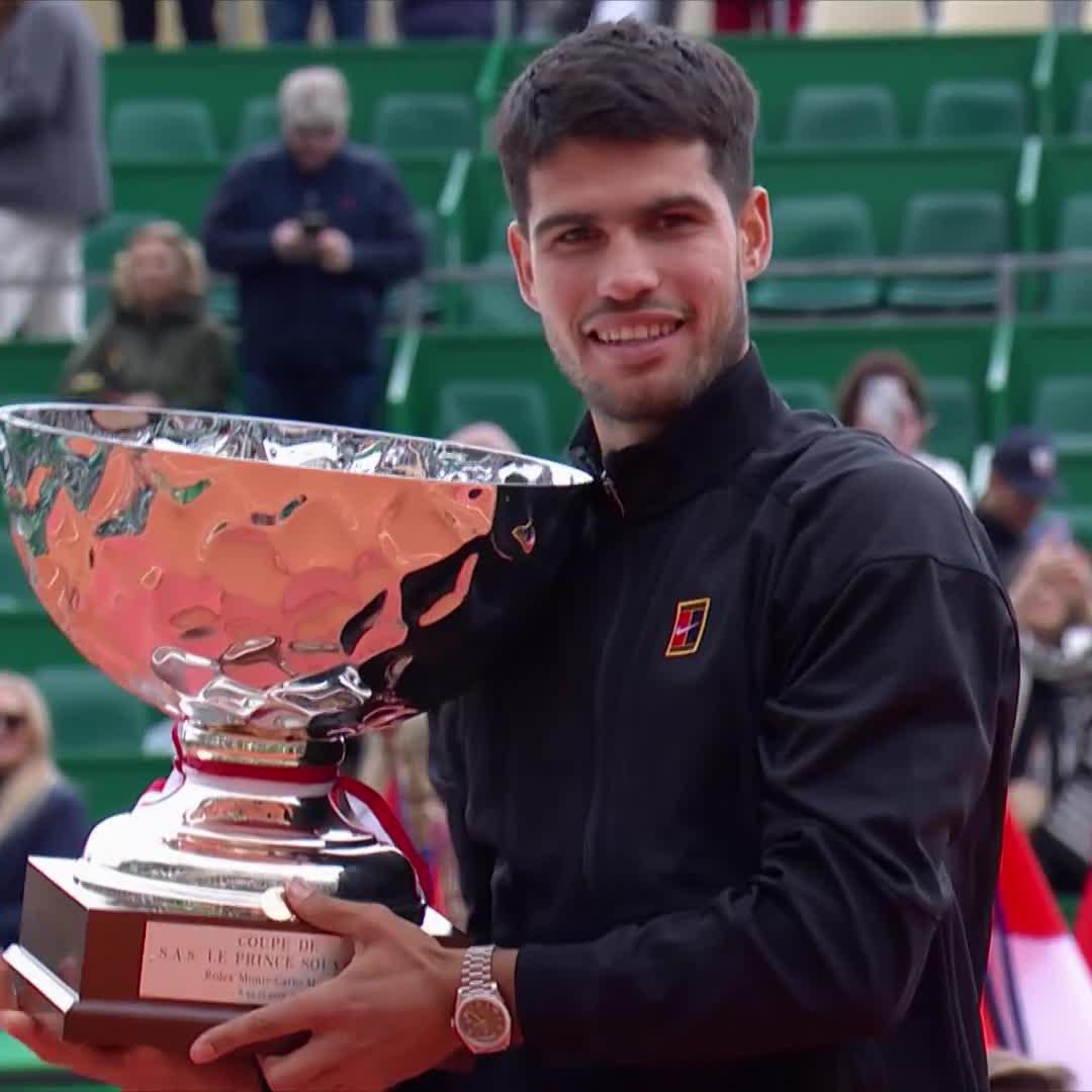 First win in Monte-Carlo: 2025 ✅ First title in Monte-Carlo: 2025 🏆 A week of firsts for Carlos Alcaraz 👏