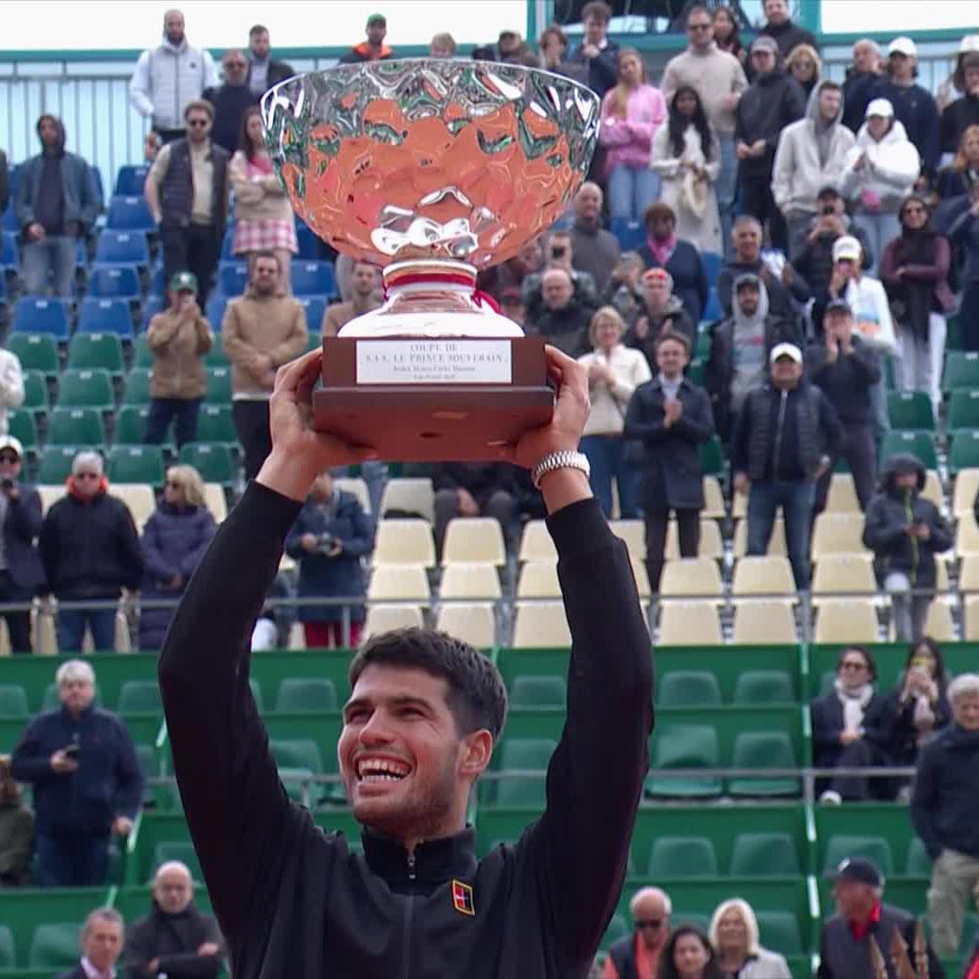 The happiest man in Monaco 🥰 Carlos Alcaraz #RolexMonteCarloMasters