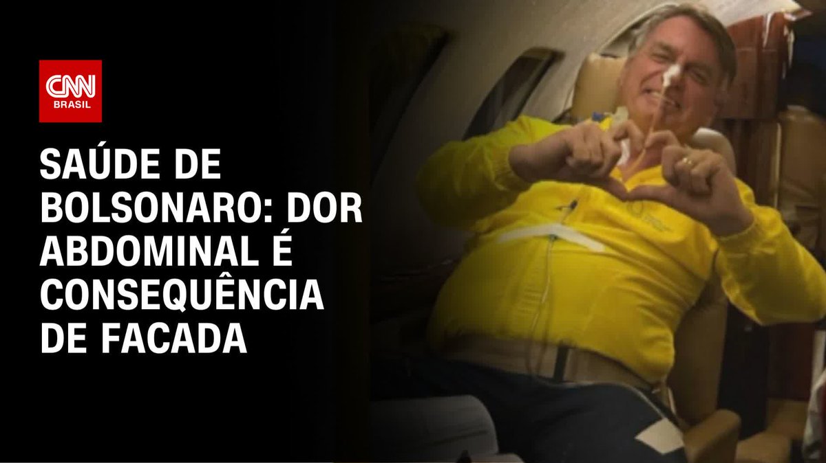 Dor abdominal de Bolsonaro é consequência de facada; assista #AgoraCNN