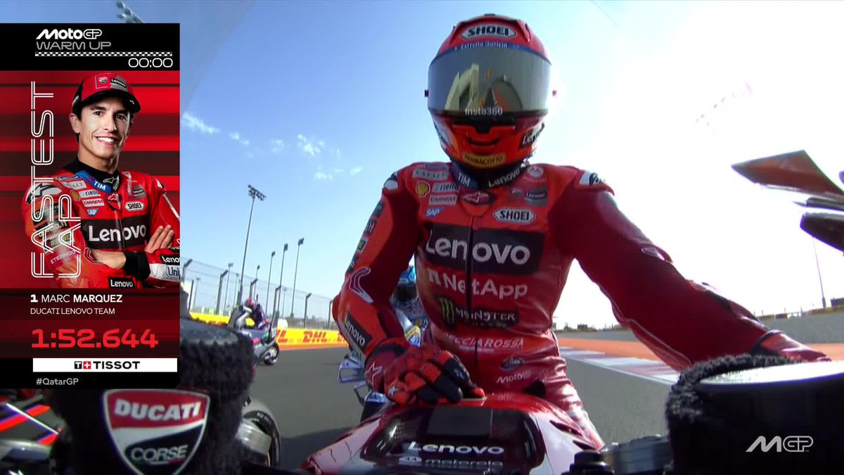 🔴 Marc Márquez starts Sunday off strong! He's the only rider in the 1:52s #QatarGP 🇶🇦