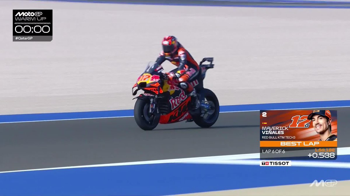 Top Gun nearly on top in P2 🚀 #QatarGP 🇶🇦