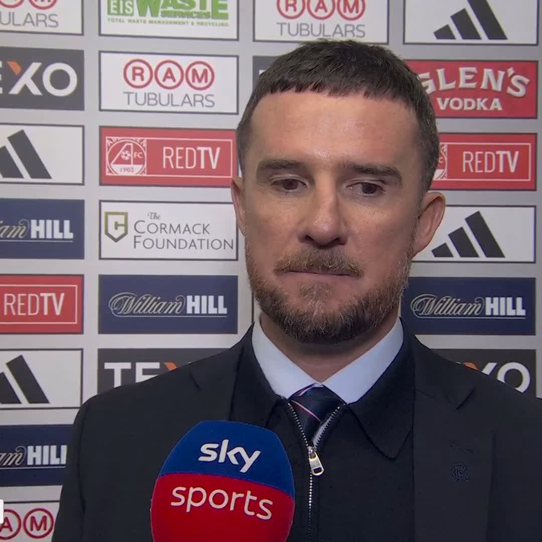 🗣️ "I'm never happy with a point" Barry Ferguson says Rangers' focus is now on Thursday night's Europa League match after the comeback at Aberdeen ⤵️