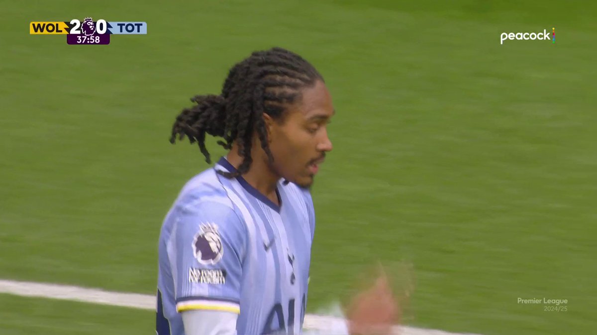 Disaster strikes for Djed Spence and Spurs with an unfortunate own goal. 😬 📺 Peacock | #WOLTOT