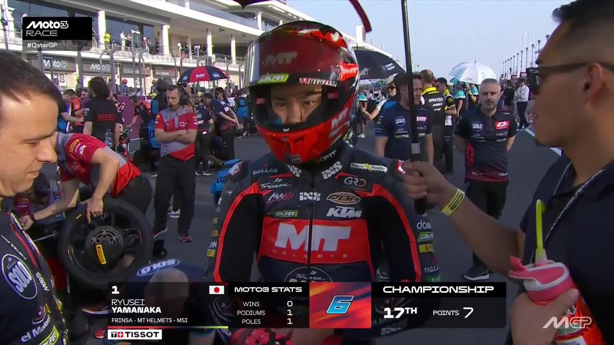 We've got a fresh face on pole! Will Ryusei Yamanaka #6 get the job done today? 👀 #QatarGP 🇶🇦