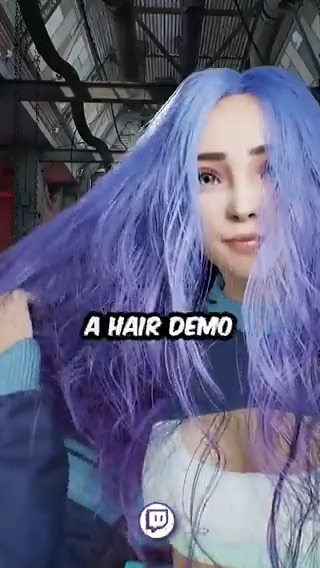 Playing with my realistic long hair