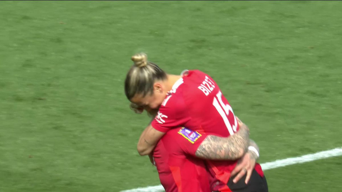 The pass ๐ฎโ๐จ The finish ๐ Manchester United Women are off to the perfect start thanks to Celin Bizet! ๐ด #AdobeWomensFACup