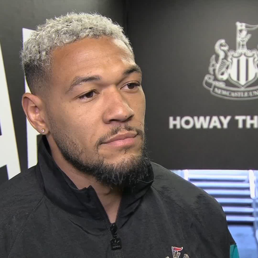 "We hope he gets well soon and comes back" Joelinton is hoping Newcastle can get the three points today for Eddie Howe 🖤🤍