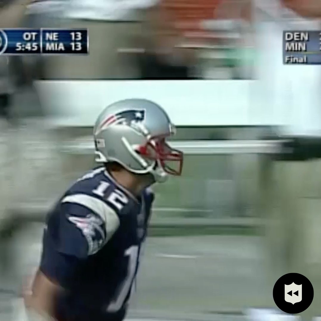 Tom Brady with a clutch missile in OT. Perhaps his greatest throw ever?