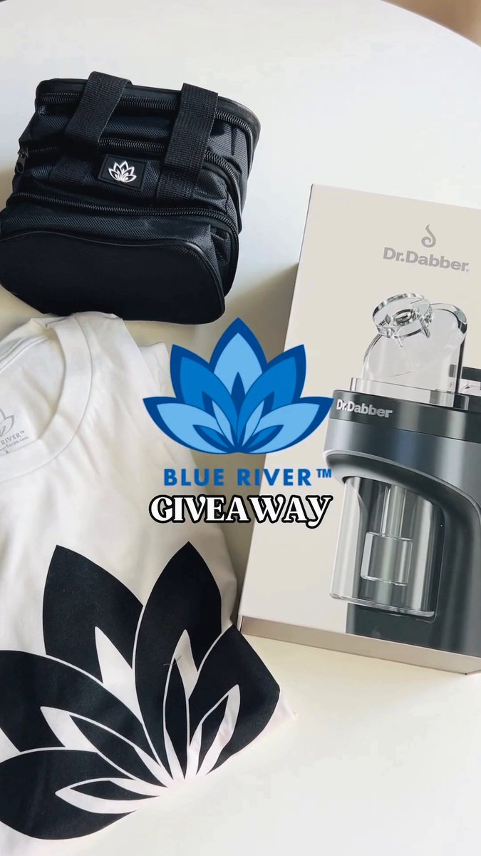 GIVEAWAY🔥 We’re hooking you up with the ultimate dabber’s dream pack! Three lucky winners will score: 💨 Dr. Dabber Switch 2 Electric Dab Rig 👜 Blue River branded dab bag 👕 Blue River Terps t-shirt HOW TO ENTER: 1️⃣ Follow Trulieve + Blue River Terps 2️⃣ Re-tweet this post