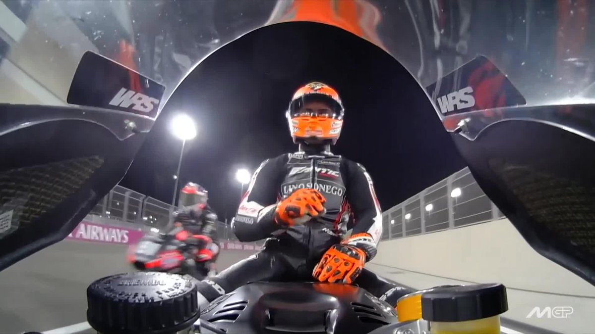 A bit of drum playing from the winner 🥁 #QatarGP 🇶🇦