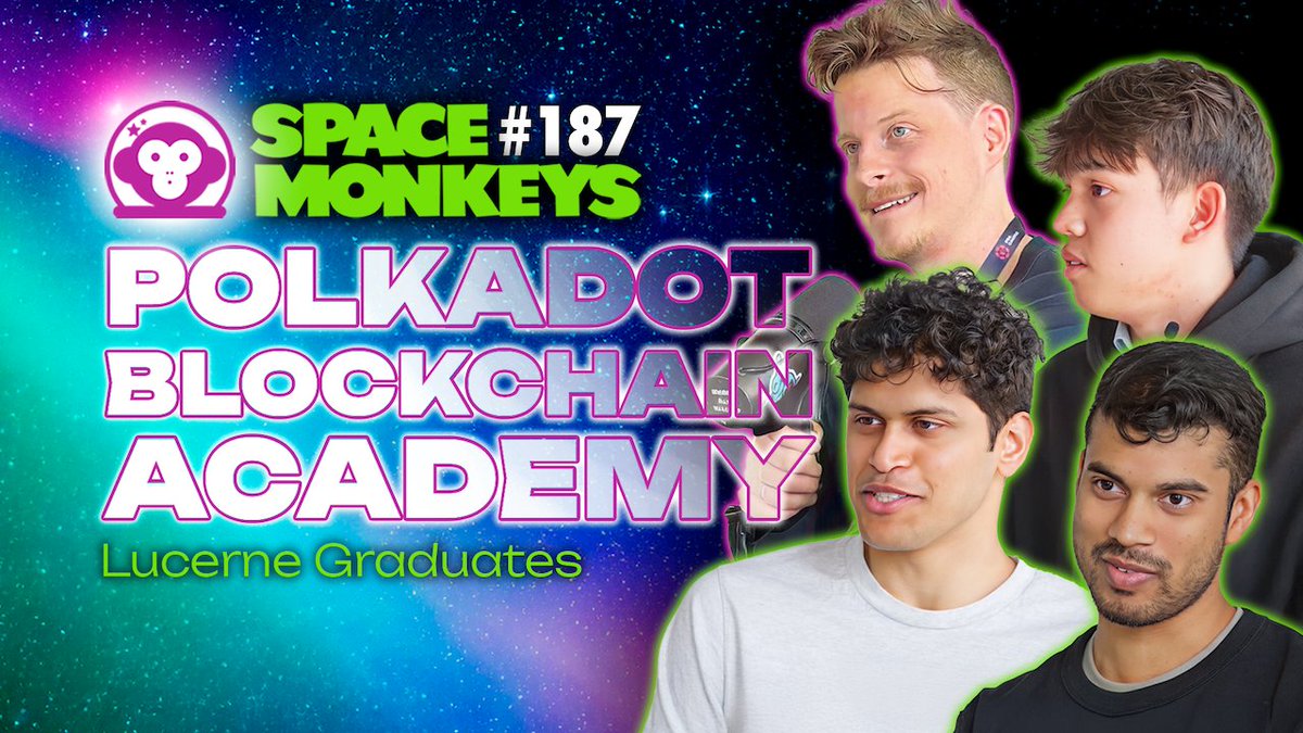 S P A C E M O N K E Y S ˄͎ Podcast Inside the Polkadot Blockchain Academy → The Truth with Next-gen Devs 🎓 feat. Sree Sanakkayala, Bhargav & Sam w/ Jay Chrawnna 🐂⭕️ Show Notes: Dive into an explosive episode of Space Monkeys with Polkadot Blockchain Academy students in Lucerne, Switzerland! Join Sam Wakefield , Sree Sanakkayala, and Bhargav Sagiraju as they unpack their intense 2.5-week journey mastering Polkadot’s cutting-edge tech. From building dapps and protocols to debating Web3 governance, real-world assets (RWAs), proof of personhood & even mind-uploading, this podcast is packed with insights on blockchain’s future. Discover why Polkadot is the "AWS of blockchains," how it’s reshaping DeFi, and what’s next with JAM. Don’t miss this raw, unfiltered look at Web3 innovation! Jump in ↯ 0:00 PBA Intensity 3:45 Dapps vs Protocol 7:04 PBA-X 8:06 Prerequisites 17:08 Polkadot Impact 21:10 Governance 28:09 Proof of Personhood 33:39 What We'd Build Learn more - follow The Kus! 🎓❤️