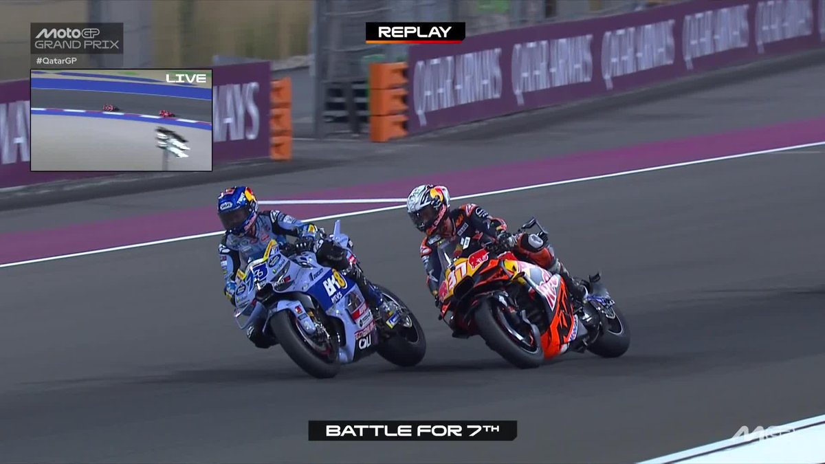 Limiting the damage despite his bike damage 👏 Alex Márquez #QatarGP 🇶🇦