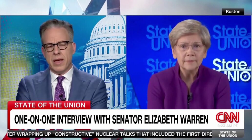 Sen. Elizabeth Warren: "Congress has a job right now, and that is to step up and take this authority away from Donald Trump."