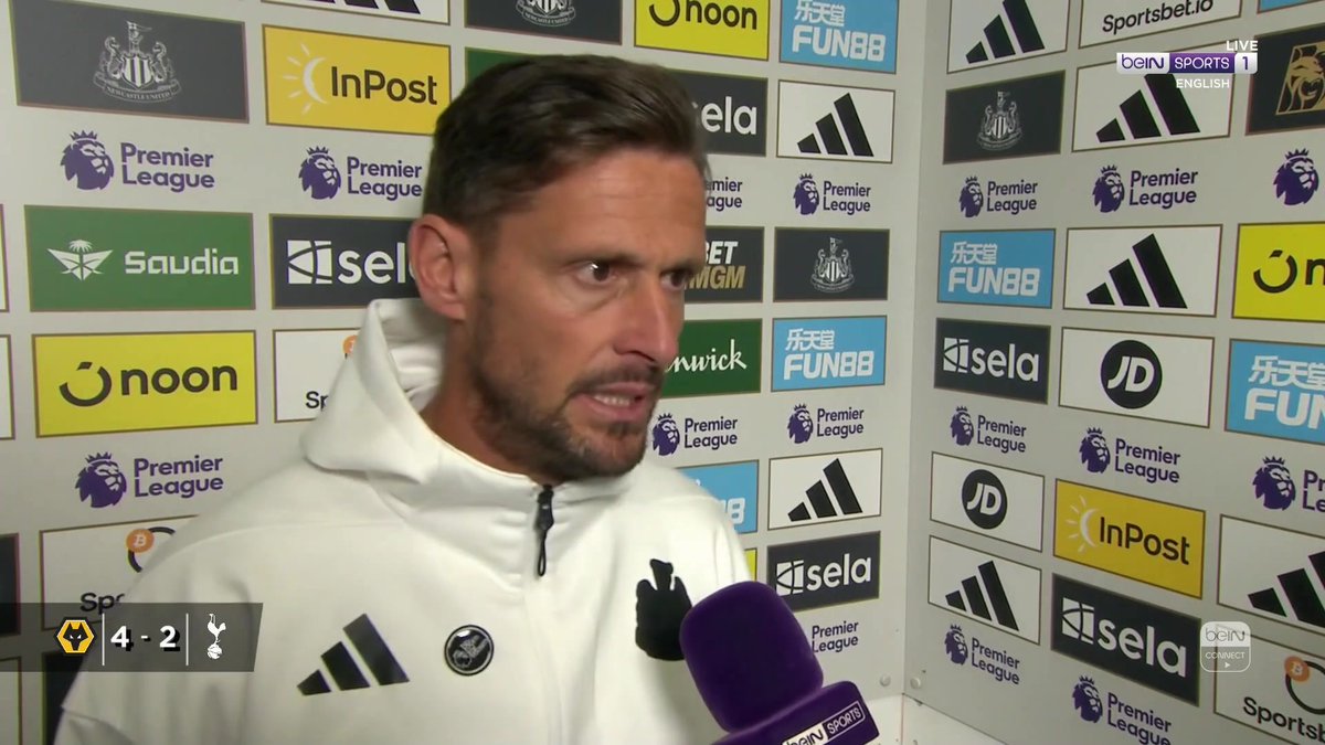 🗣️ "I've just had a message from him [Eddie Howe] congratulating the team." Jason Tindall speaks to Andy Kerr following Newcastle's 4-1 win over Man United! #beINPL #NEWMUN #NUFC