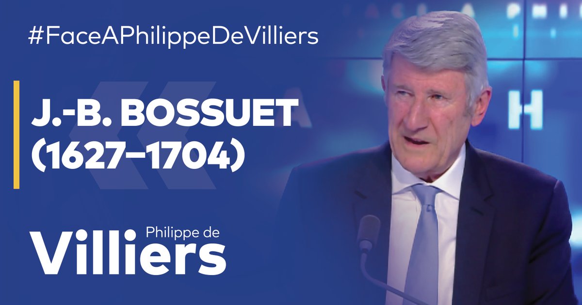 🎙️À mes yeux, il est le plus grand orateur français de tous les temps. Permettez-moi de vous présenter Jacques-Bénigne Bossuet (1627–1704). 🔗Emission complète : #FaceAPhilippeDeVilliers #FADV #CNews