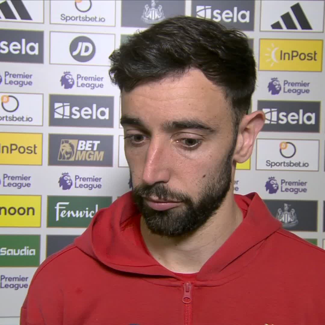 🗣️ "I only get frustrated with my teammates because I know how good they are." Hear from Bruno Fernandes after Manchester United's defeat to Newcastle 💭