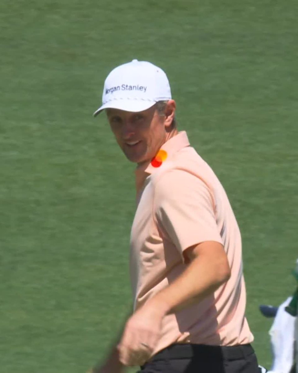 Justin Rose opens his day with two birdies in his first three holes. #themasters