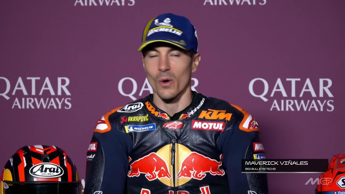 "I'm getting there" - Maverick Viñales🎙️ Top Gun seems to be seeing the light at the end of the tunnel after a tough start to the season 💪 #QatarGP 🇶🇦