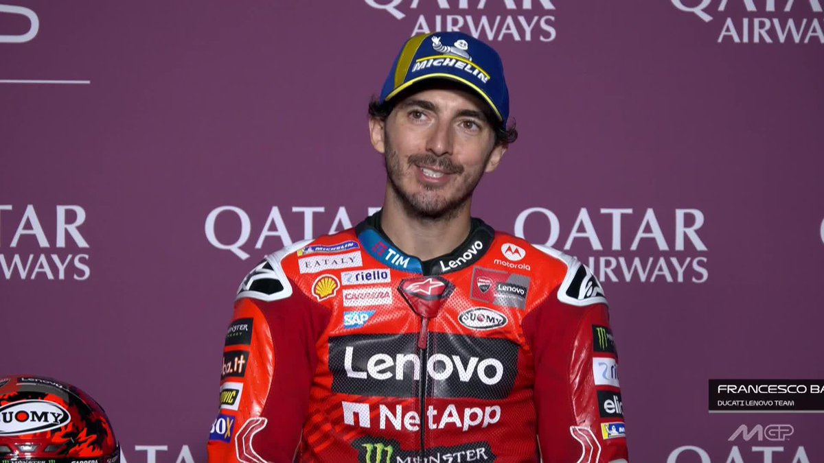 "If I can do it on Sunday, I must do it also on Saturday" - Pecco Bagnaia 🎙️ Pecco reflects on a bittersweet 3rd place after his #TissotSprint struggles 👀 #QatarGP 🇶🇦