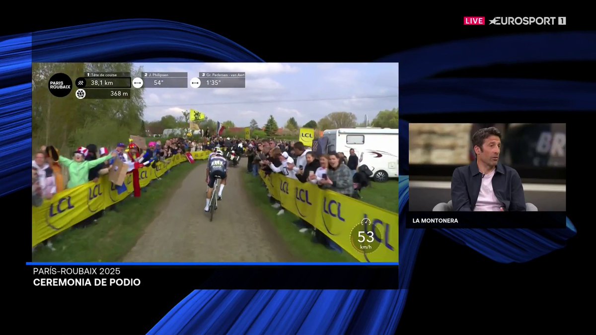 ¿Quién tiene la culpa del incidente de Pogacar en la #ParisRoubaix? 🤔 Debate en #LaMontonera con Laura Meseguer, Juan Antonio Flecha y Rob Hatch