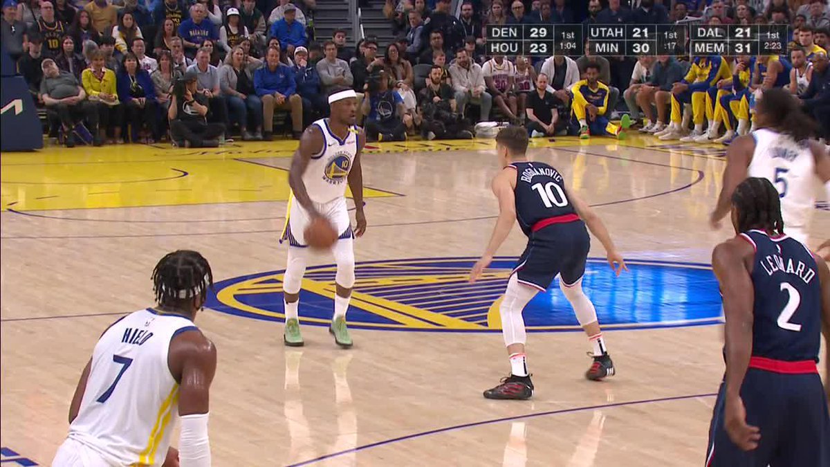Jimmy Butler going to work 💪 Clippers and Warriors BATTLING on ESPN with playoff implications on the line 🍿