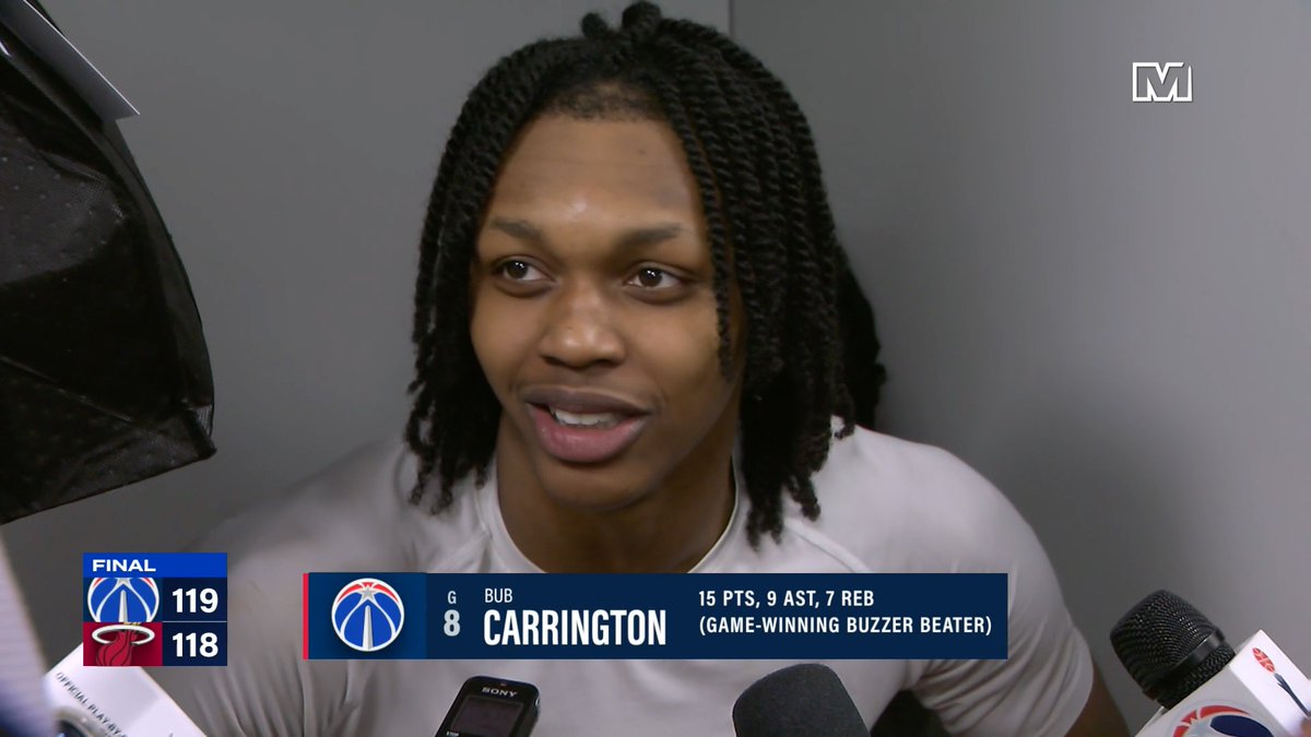 "They just poured water on my freshly done twists... now I have to go get my hair done again." 😭 The post-game Washington Wizards locker celebration included a lot of H20 for Bub! #ForTheDistrict