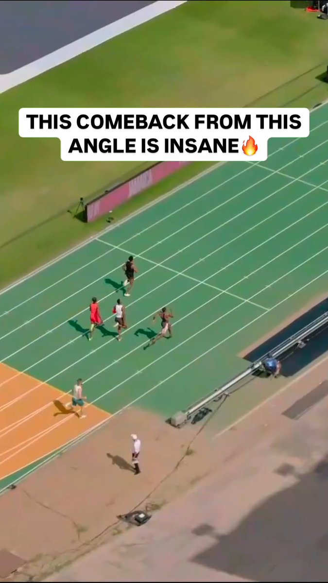 Watch Alison grit out this 400m win from above!