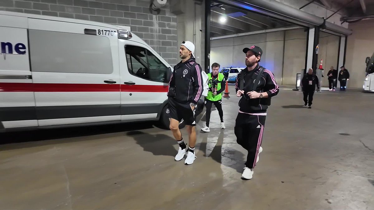 Messi and Luis Suarez at Solder Field 👀 Chicago Fire FC vs. Inter Miami CF coming up on #MLSSeasonPass and Apple TV+