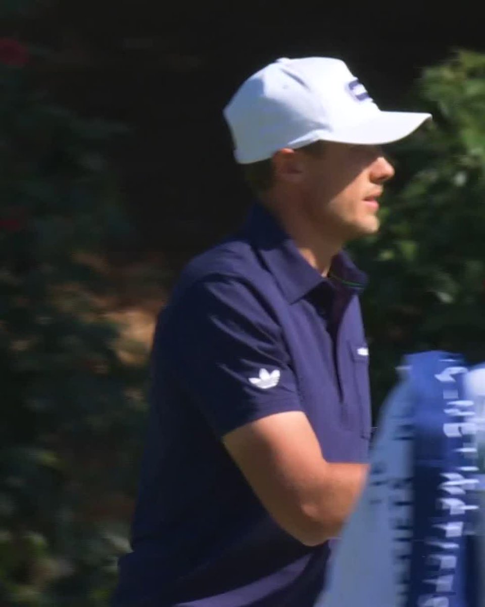 Roars all over the course. Ludvig Åberg reaches nine under par. #themasters