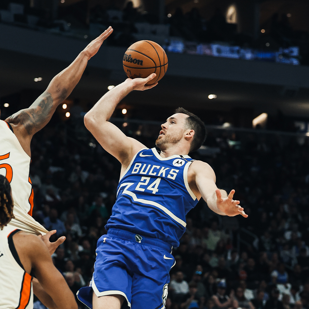 PC is now the 4th player in Bucks history with a 40/10/5 game. 43 PTS | 11 REB | 5 AST | 5 3PM