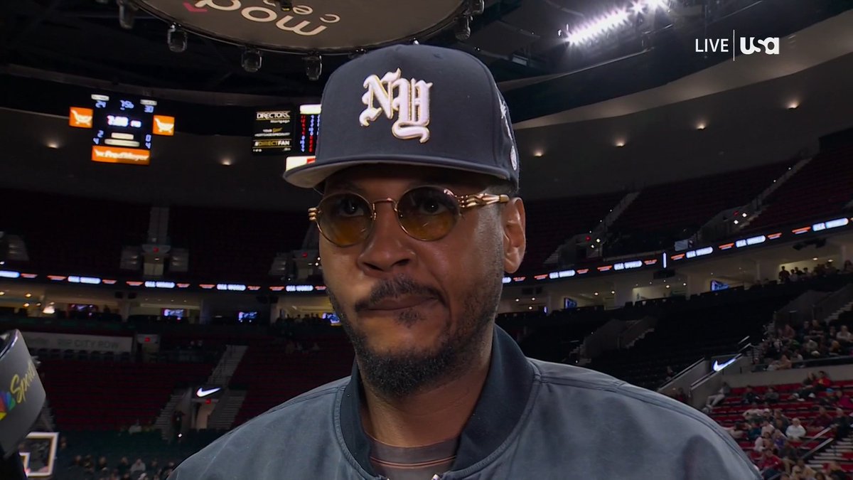 Carmelo Anthony on what it will be like to have his son, Kiyan, practicing at a facility with his name on it in the fall: “I don’t think he understood why I put the Melo facility up there- it was for him.” Mentions “restarting the whole thing” at SU