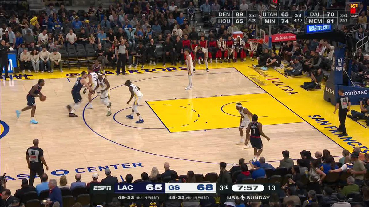 Draymond hits his third three of the game on ESPN 🎯