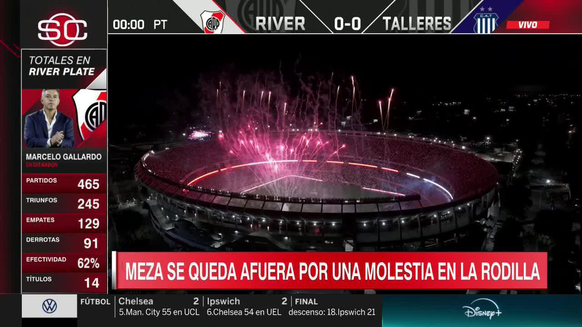 IMPRESIONANTE RECIBIMIENTO A RIVER EN EL MÁS MONUMENTAL. 📺 #SportsCenter | #DisneyPlus