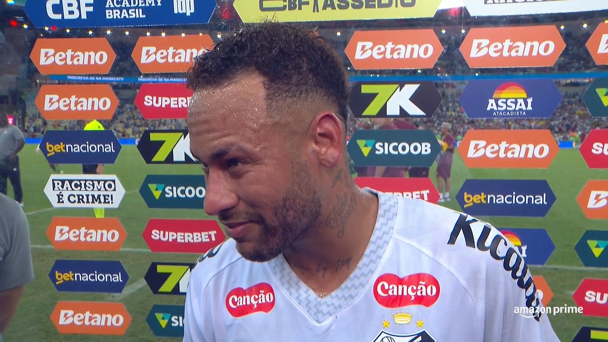 Neymar: "Mais uma vez a gente deu vacilo e saiu prejudicado. (…) Eu quero jogar. Desde quando voltei, estou à disposição 100%, mas obviamente respeitando o treinador e o estafe médico. Estou bem, me senti bem hoje, me movimentei bem." 🎥 Prime Video Sport Brasil