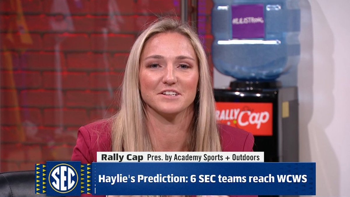 .Haylie McCleney is stamping her prediction that 6️⃣ SEC teams will reach the WCWS 😤