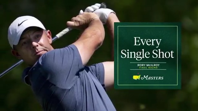 Every shot from Rory McIlroy's winning round. #themasters