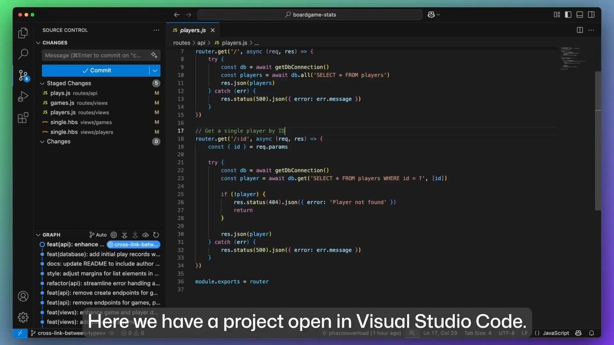 ๐ฃ Now available in GitHub and Visual Studio Code: GitHub Copilot code review will help you find bugs and potential performance problems, and even suggest fixes. โ
Watch Copilot code review in action, and start getting feedback on your code right away. โก๏ธ