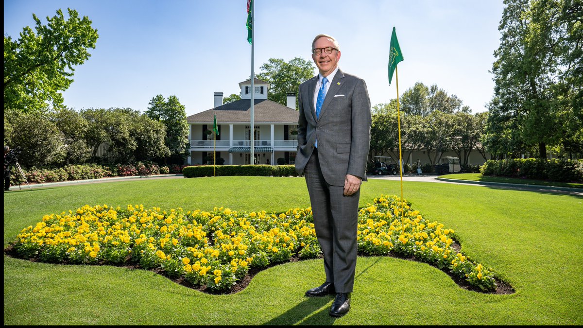Before retiring after 30 years of remarkable service at Augusta National Golf Club, Jim James played a special role at the 2025 Masters. He presented the Green Jacket to Chairman Ridley and represented the incredible employees of Augusta National in the process. #themasters