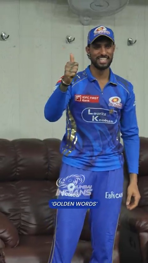 Two youngsters stepped up &amp; how 🔥 PS. Brilliant speech, Tilak bhai! 🤣💙 #MumbaiIndians #PlayLikeMumbai #TATAIPL #DCvMI