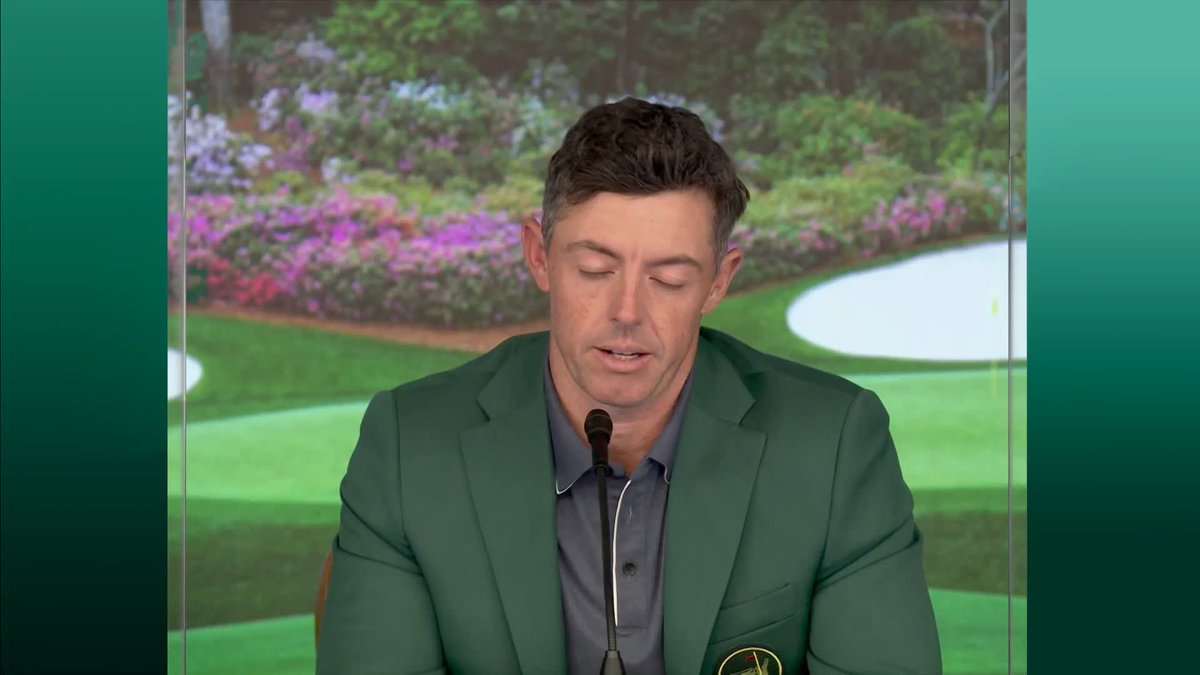 "A rollercoaster of a day." Rory McIlroy reflects after winning The Masters 🎢