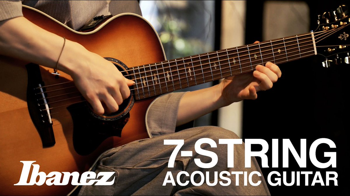 【7 String Acoustic Guitar : AE3007FMH-TBH】 「鳴り響くローエンドが、さらなる可能性をかたちにする。」 昨年刷新したAEシリーズに、7弦モデルを新たにラインナップに追加します！ ▼AE3007FMH-TBH ▼Artist : Seiji Igusa ( 井草聖二 Seiji Igusa ) #ibanez #アイバニーズ