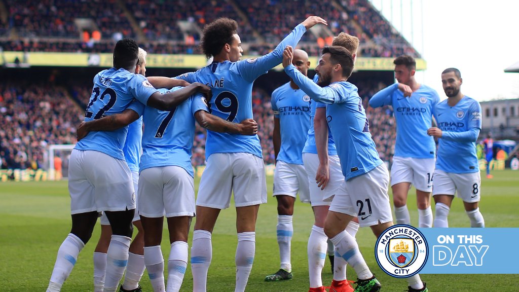 #OnThisDay: Crystal Palace 1-3 #ManCity [2019] ⚽️ [81'] Luka Milivojević - ⚽️ [15', 63'] Raheem Raheem Sterling ⚽️ [90'] Gabriel Jesus