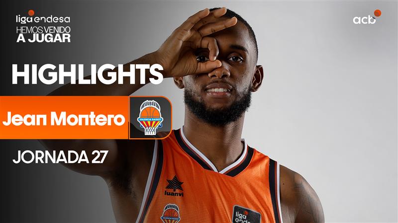 JEAN MONTERO, 𝙩𝙖𝙡𝙚𝙣𝙩𝙤 𝙞𝙡𝙞𝙢𝙞𝙩𝙖𝙙𝙤 👿 🇩🇴 "El Problema" se volvió a vestir de "El Problema" para sumar 2⃣0⃣ puntos, 6⃣ asistencias y 2⃣6⃣ de valoración en la victoria del Valencia Basket Club ante UnicajaCB. 😎 Jean Montero #LigaEndesa | #JugamosPorLaInfancia