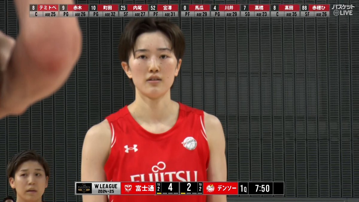 京王電鉄 presents #Wリーグプレーオフ ファイナル アンスポ直後の嫌な流れを吹き飛ばす🌊 #赤木里帆 が力強くリングにアタック🔥 富士通 🆚 デンソー GAME5📡 W LEAGUE（Wリーグ） 富士通レッドウェーブ