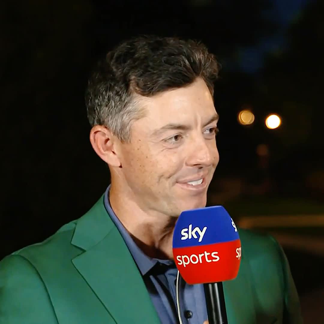Rory: "You can't win all four majors in a year if you haven't won the first one" 😵
