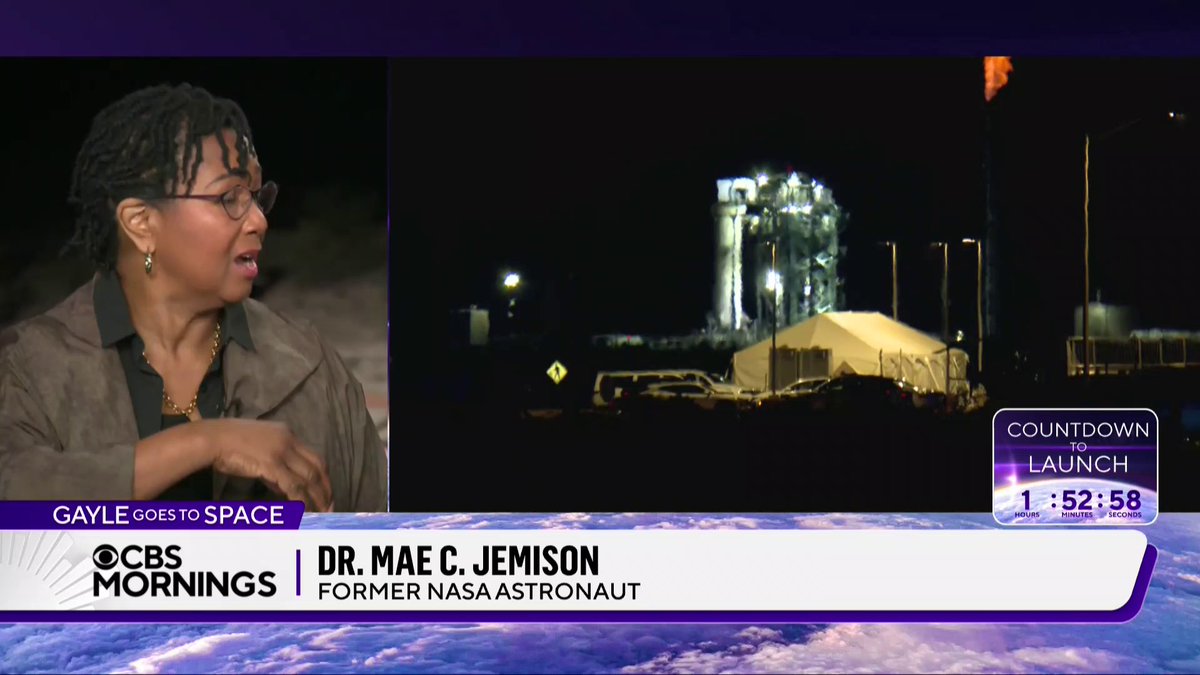 Dr. Dr. Mae Jemison says her historic trip to space in 1992 made her feel “more connected with the rest of the universe,” by giving her a new perspective of Earth. Ahead of Blue Origin’s all-female crew launching into space, Dr. Jemison shares how space travel “benefits humankind.”