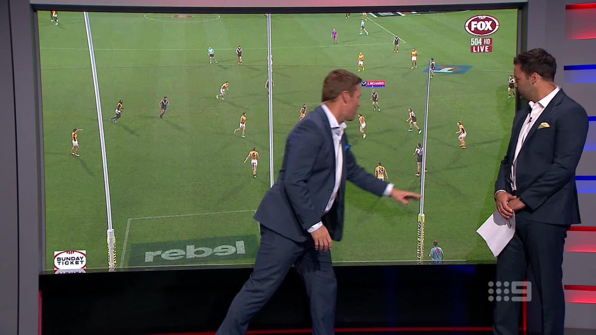 An unbelievable insight as Sam Mitchell takes us through where the Hawks went wrong against the Power 🔎 #9FootyClassified | Watch on Nine & 9Now 🖥️